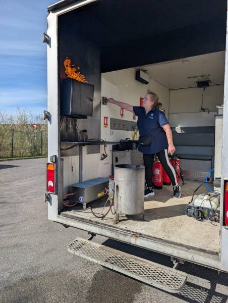 Formation incendie en conditions réelles
